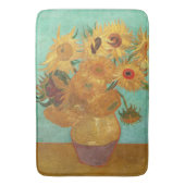 Vincent Van Gogh Zwölf Sonnenblumen in einer Vase Badematte (Vorderseite Vertikal)
