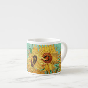 Vincent Van Gogh Zwölf Sonnenblumen in einer Vase Espressotasse