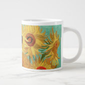 Vincent Van Gogh Zwölf Sonnenblumen in einer Vase Jumbo-Tasse (Rechts)