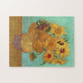 Vincent Van Gogh Zwölf Sonnenblumen in einer Vase Puzzle (Horizontal)