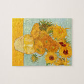 Vincent Van Gogh Zwölf Sonnenblumen in einer Vase  Puzzle (Horizontal)