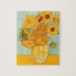Vincent Van Gogh Zwölf Sonnenblumen in einer Vase  Puzzle<br><div class="desc">Vincent Van Gogh Zwölf Sonnenblumen In einem Vase Art Jigsaw Puzzle.</div>