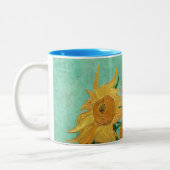 Vincent Van Gogh Zwölf Sonnenblumen in einer Vase Zweifarbige Tasse (Links)