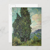 Vincent van Gogh | Zypressen, 1889 Postkarte (Vorne/Hinten)