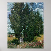 Vincent van Gogh | Zypressen, c.1889-90 Poster (Vorne)