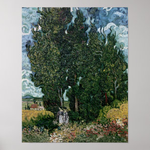 Vincent van Gogh   Zypressen, c.1889-90 Poster