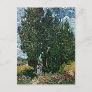 Vincent van Gogh Zypressen, c.1889-90 Postkarte