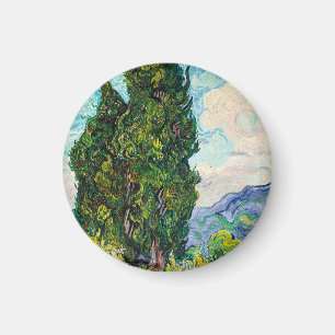 Vincent Van Gogh Zypressen Fine Art Magnet