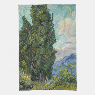 Vincent van Gogh - Zypressen Geschirrtuch