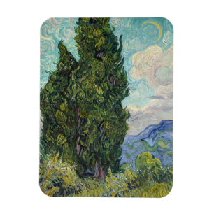 Vincent van Gogh - Zypressen Magnet