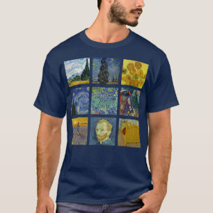 Vincent van GoghBerühmte Gemälde Starry Night Sunf T-Shirt