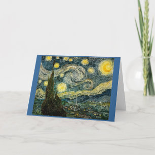 Vincent van Goghs die sternenklare Nacht (1889) Karte