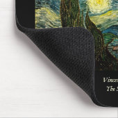 Vincent van Goghs die sternenklare Nacht (1889) Mousepad (Ecke)