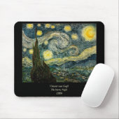 Vincent van Goghs die sternenklare Nacht (1889) Mousepad (Mit Mouse)