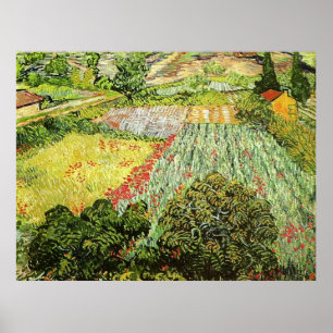 Vincent van Gogh's "Field with Poppies" (1889) Poster