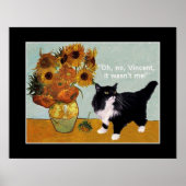 Vincent Van Gogh's freche Katze Poster (Vorne)