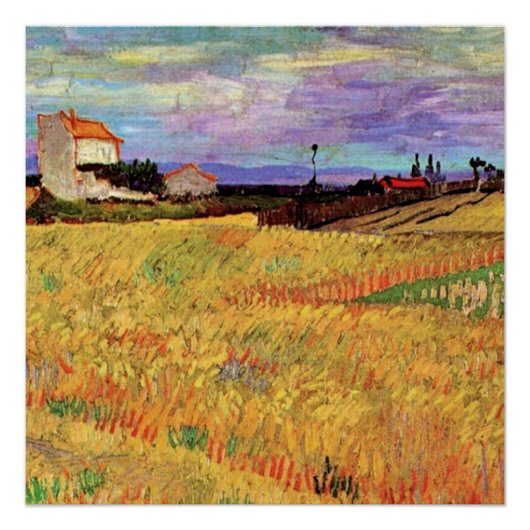 Vincent van Goghs Gemälde, Weizenfeld, Poster (Vorderseite)