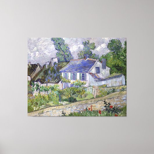Vincent van Gogh's Houses at Auvers Leinwanddruck (Vorderseite)