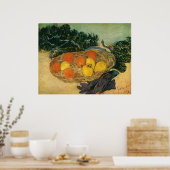 Vincent van Gogh's Korb der Früchte und Handschuhe Poster (Küche)