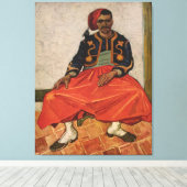 Vincent van Gogh's Malerei "The Zouave" (1888) Leinwanddruck (Insitu (Holzboden))