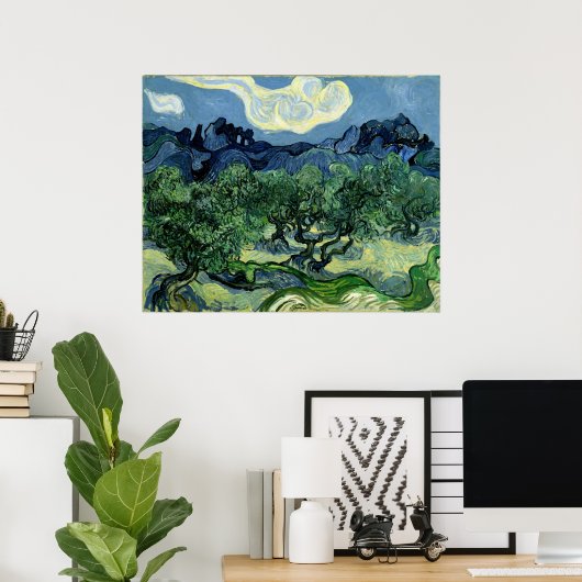 Vincent van Gogh's Olive Trees (1889) Poster (Heimbüro)