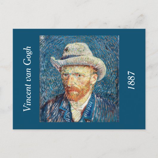 Vincent van Gogh's Selbstportrait Postkarte (Vorderseite)