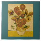 Vincent van Gogh's Sonnenblumen, 1878 Fliese (Vorderseite)