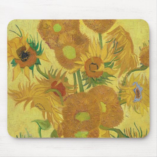 Vincent van Gogh's Sonnenblumen (1888) Mousepad (Vorne)