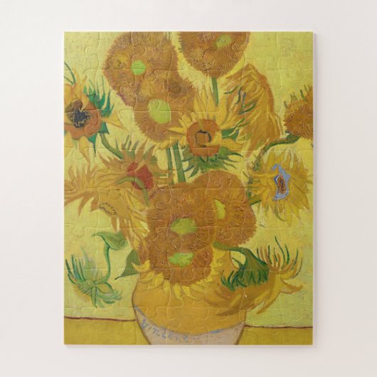 Vincent van Gogh's Sonnenblumen (1888) Puzzle (Vertikal)