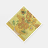 Vincent van Gogh's Sonnenblumen (1888) Serviette (Ecke)