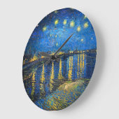 Vincent van Gogh's Starry Night Over the Rhone Große Wanduhr (Winkel)