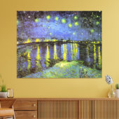 Vincent van Gogh's Starry Night Over the Rhone Leinwanddruck (Insitu (Wohnzimmer))