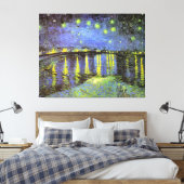 Vincent van Gogh's Starry Night Over the Rhone Leinwanddruck (Insitu (Schlafzimmer))