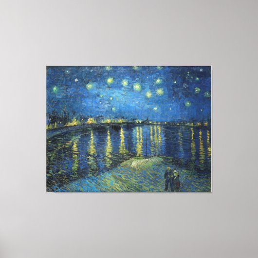 Vincent van Gogh's Starry Night Over the Rhone Leinwanddruck (Vorderseite)