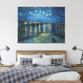 Vincent van Gogh's Starry Night Over the Rhone Leinwanddruck (Insitu (Schlafzimmer))