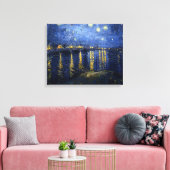 Vincent van Gogh's Starry Night Over the Rhone Leinwanddruck (Insitu (Wohnzimmer))