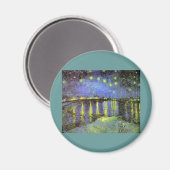 Vincent van Gogh's Starry Night Over the Rhone Magnet (Vorderseite/Rückseite)