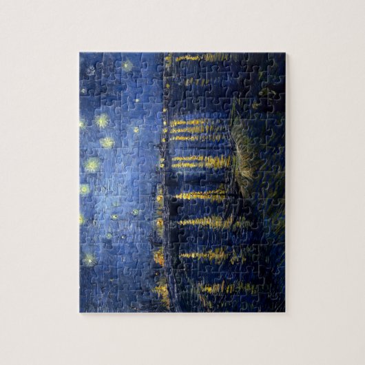 Vincent van Gogh's Starry Night Over the Rhone Puzzle (Vertikal)