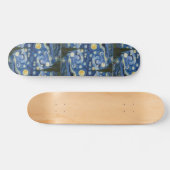 Vincent van Goghs sternenklare Nacht Skateboard (Horizontal)