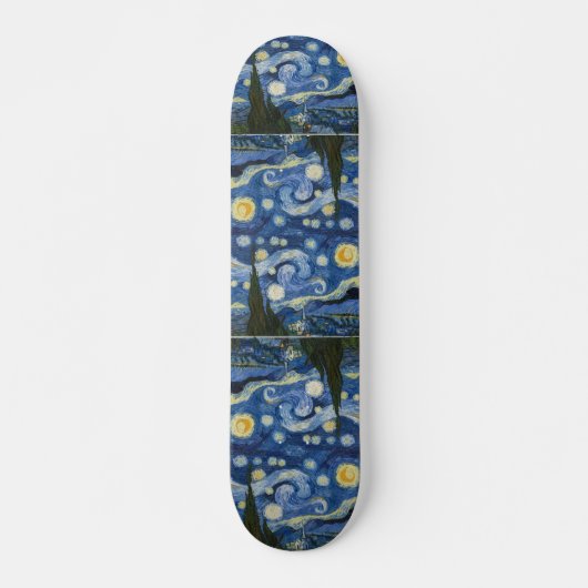 Vincent van Goghs sternenklare Nacht Skateboard (Vorne)