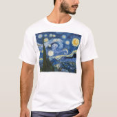 Vincent van Goghs sternenklare Nacht T-Shirt (Vorderseite)