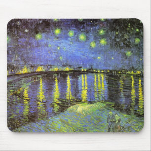Vincent van Goghs sternenklare Nacht über der Mousepad