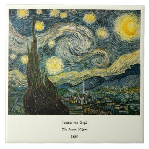 Vincent van Goghs Sternennacht (1889) Fliese