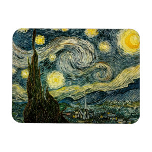 Vincent van Goghs Sternennacht (1889) Magnet