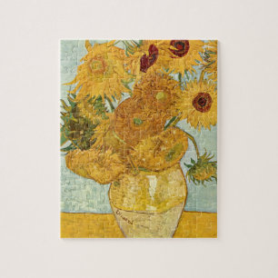 Vincent van Gogh's Stilleben mit 12 Sonnenblumen Puzzle