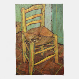 Vincent van Goghs Stuhl mit seiner Pfeife Geschirrtuch