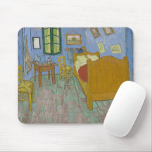 Vincent van Gogh's "The Bedroom" Art Mouse Pad