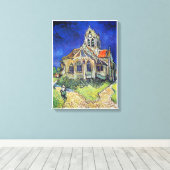 Vincent van Gogh's The Church in Auvers (1890) Leinwanddruck (Insitu (Holzboden))