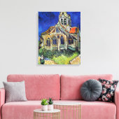 Vincent van Gogh's The Church in Auvers Leinwanddruck (Insitu (Wohnzimmer))