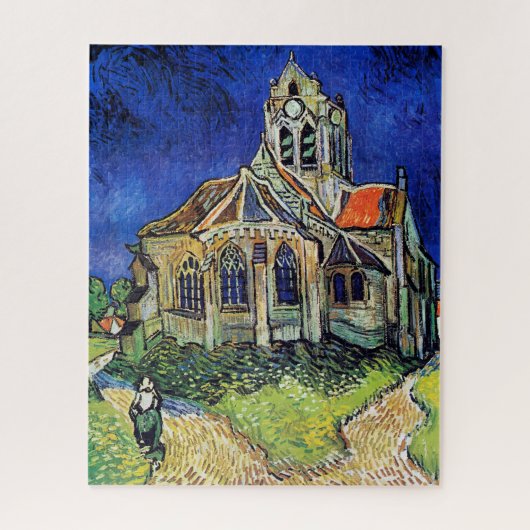 Vincent van Gogh's The Church in Auvers Puzzle (Vertikal)